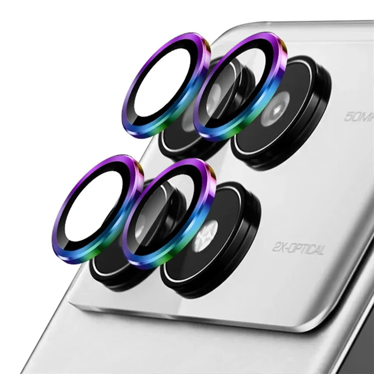 ENKAY HAT PRINCE Para Xiaomi Redmi K70 5G / K70 Pro 5G / K70E 5G / Poco X6 Pro 5G Protetor de Lente da Câmera Individual Filme Traseiro da Lente - Colorido