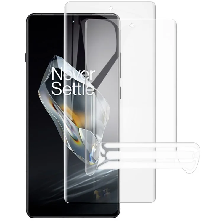 IMAK 2 piezas / Juego de película de hidrogel III para OnePlus 12 5G Película de TPU Protector de pantalla sensible al tacto HD