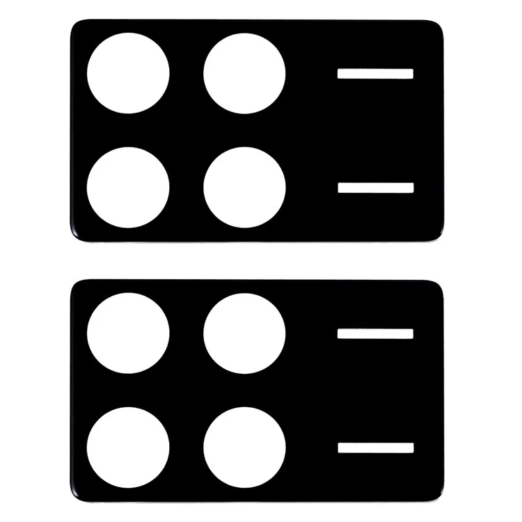 2 pièces pour Xiaomi Redmi K70 5G / K70E 5G / K70 Pro 5G / Poco X6 Pro 5G / Poco F6 Pro 5G Film de protection de l'objectif de la caméra Impression en sérigraphie Verre trempé Protecteur d'objectif