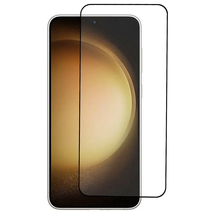 Für Samsung Galaxy S25+ / S24+ Bildschirmschutz HD Clear Film Seidendruckschwarzer Rand (Fingerabdruckentriegelung)