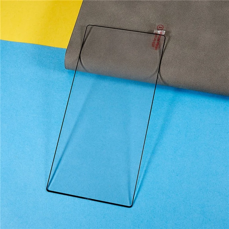 Para Samsung Galaxy S24 Ultra Silk Printing Black Edge High Aluminum-silicon Glass Film (Desbloqueio de impressão digital)