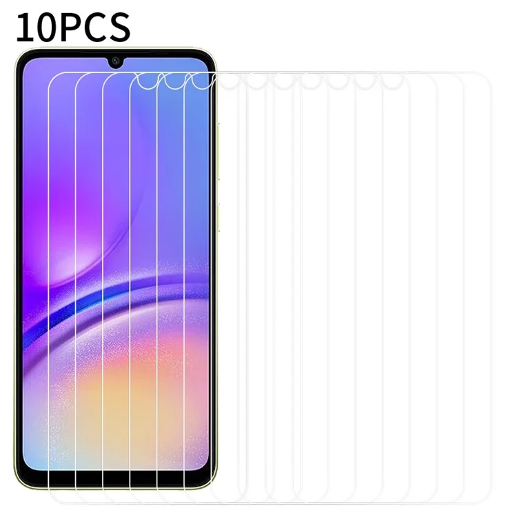RURIHAI 10Stück für Samsung Galaxy A05 4G Film 0,26 mm 2,5D Hochaluminium-Silizium-Glas-Bildschirmschutz