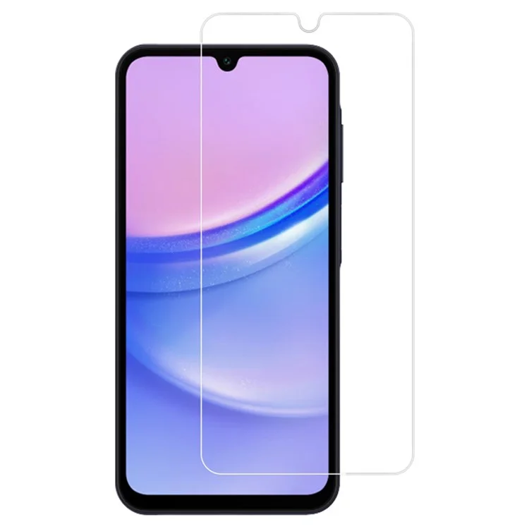 RURIHAI para Samsung Galaxy A15 4G / A15 5G Protector de pantalla 0,26 mm 2,5D Película transparente ultra clara con pegamento completo