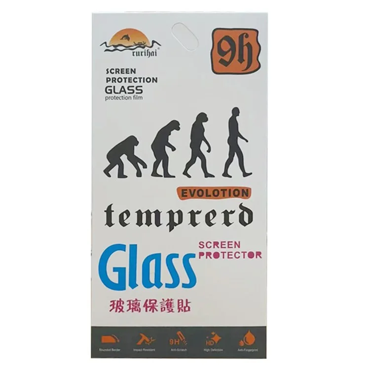 RURIHAI para Samsung Galaxy A15 4G / A15 5G Protector de pantalla 0,26 mm 2,5D Película transparente ultra clara con pegamento completo
