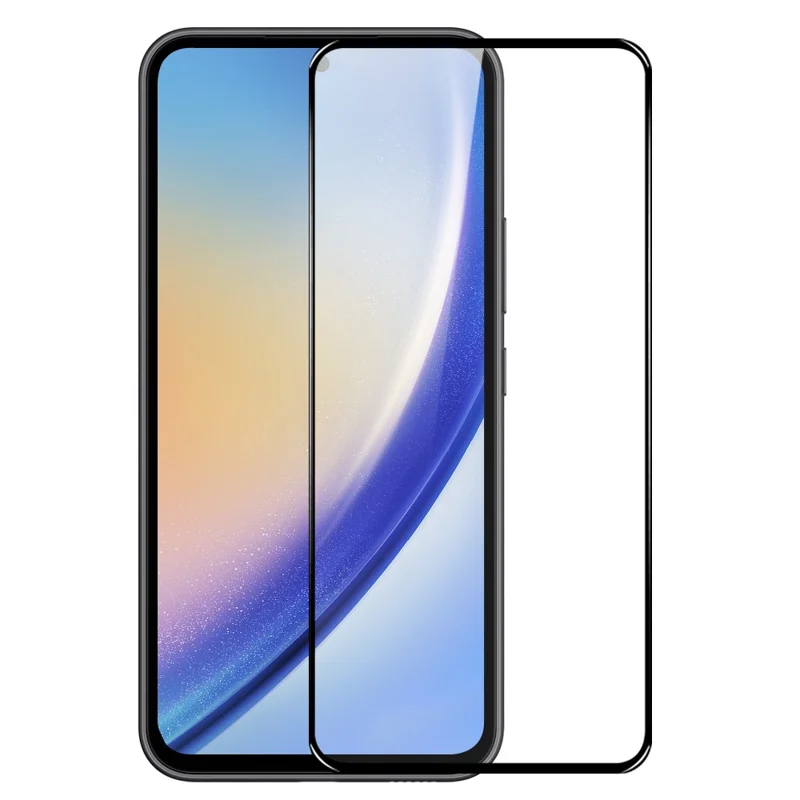 NORTHJO A+ For Samsung Galaxy A55 5G 0.3mm 2.5D Film Full Glue High Aluminum-silicon Glass Screen Protector - Black