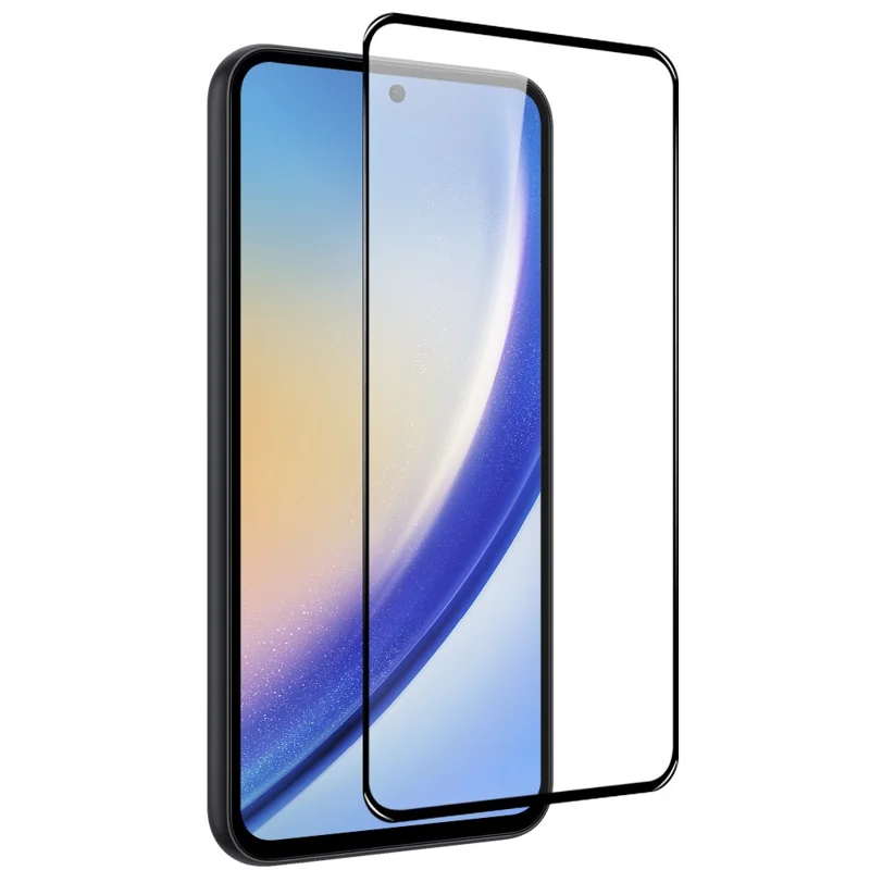 NORTHJO A+ For Samsung Galaxy A55 5G 0.3mm 2.5D Film Full Glue High Aluminum-silicon Glass Screen Protector - Black
