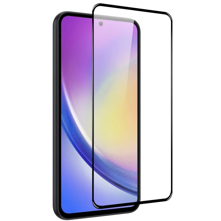 NORTHJO A+ Para Samsung Galaxy A35 5G Film 0,3 mm 9H Silk Printing High Aluminum-silicon Glass Screen Protector - Preto