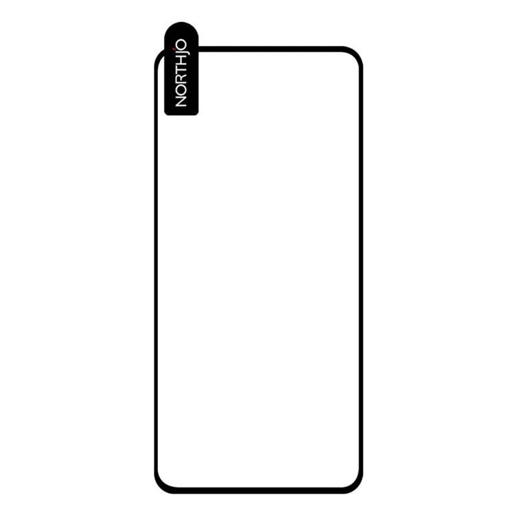 NORTHJO A+ Para Samsung Galaxy A35 5G Film 0,3 mm 9H Silk Printing High Aluminum-silicon Glass Screen Protector - Preto
