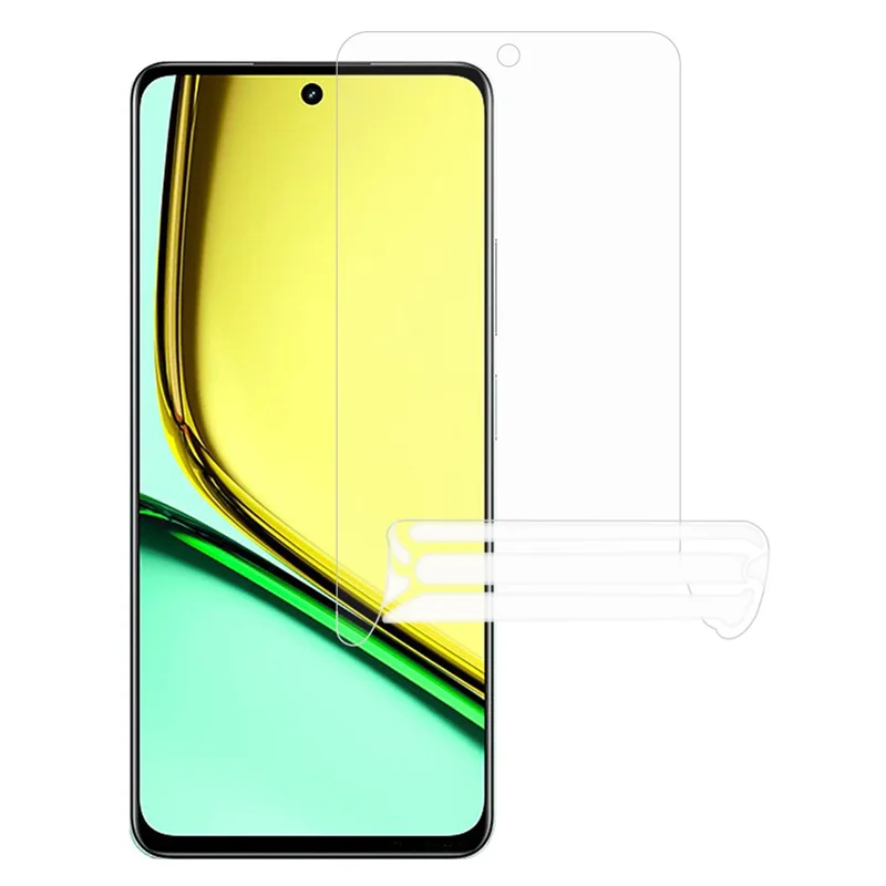 Para Realme C67 5G Clear PET Screen Protector Película de Proteção de Tela de Alta Definição