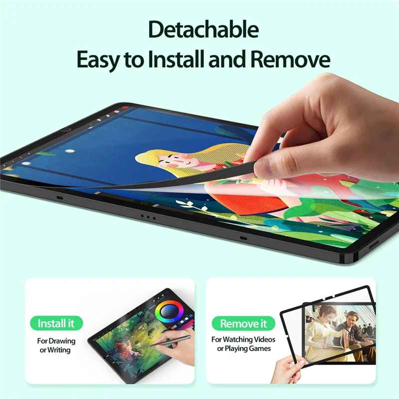 Dux Ducis Naad Series Для Samsung Galaxy Tab S9 / S8 / S7 Pet Film Съемный Защитник Экрана Paperfeel