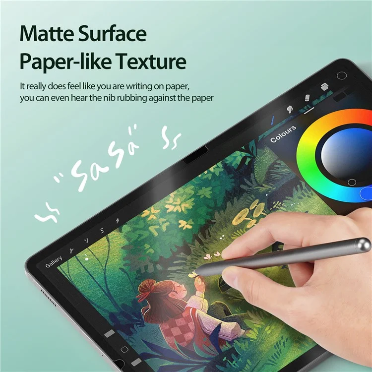 Dux Ducis Naad -serie Für Samsung Galaxy Tab S9 Fe+ Paperfeel Screen Protector Wiederverwendbarer Mattes Haustierfilm