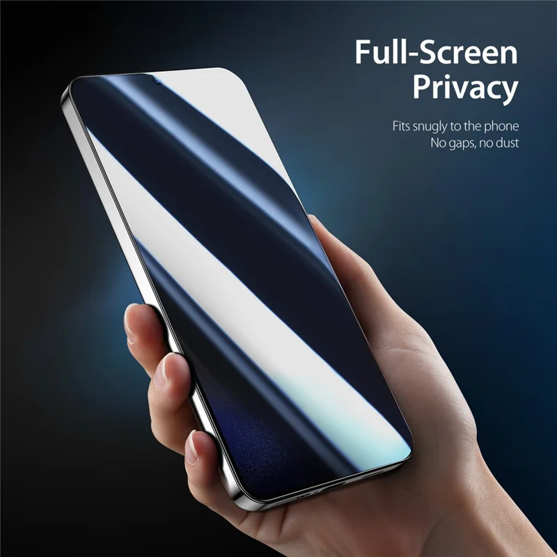 DUX DUCIS For Samsung Galaxy S24 Anti Spy Full Screen Protector 2.5D Flat Screen High Aluminium-silicon Glass Film (Fingerprint Unlock)