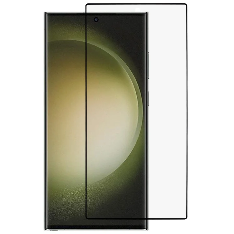 Para Samsung Galaxy S24 Ultra Silk Printing Screen Protector Tempered Glass Side Glue Film Fingerprint Unlock