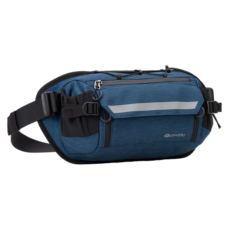 ANMEILU 8017 Ultra-light Cycling Waist Bag Nylon Running Sports Bag - Azul Escuro
