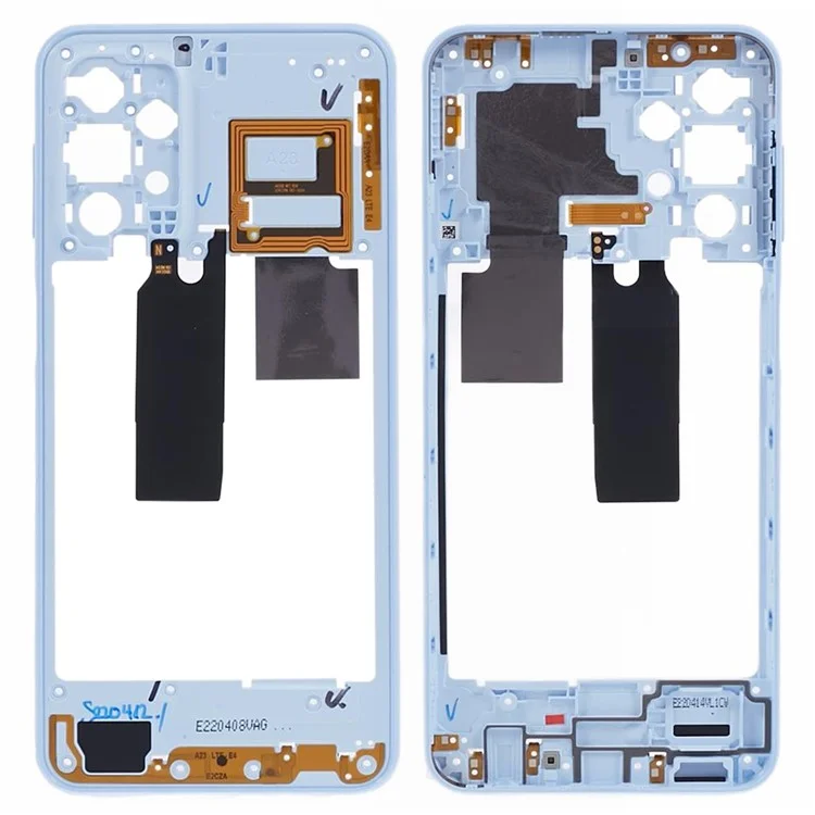 Для Samsung Galaxy A23 4G A235 Средняя пластина Рамка мобильного телефона Запасная часть (без логотипа) - Синий