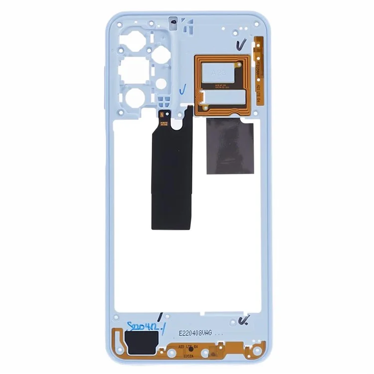 For Samsung Galaxy A23 4G A235 Middle Plate Frame Mobile Phone Replacement Part (without Logo) - Blue