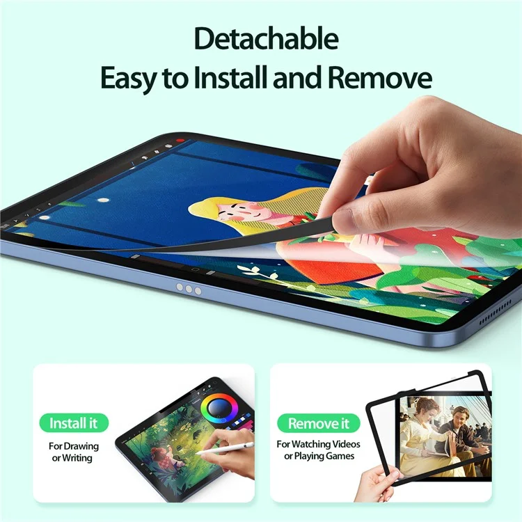 DUX DUCIS Naad Series for iPad (2025) / 10.9 (2022) Paper-Feel Screen Protector PET Film Reusable Matte Finish