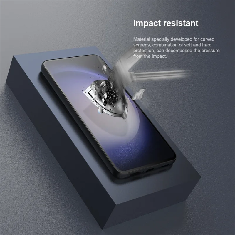 NILLKIN 2Pcs  /  Set For Samsung Galaxy S24+ Screen Protector PMMA 3D Curved Anti-Shock Film
