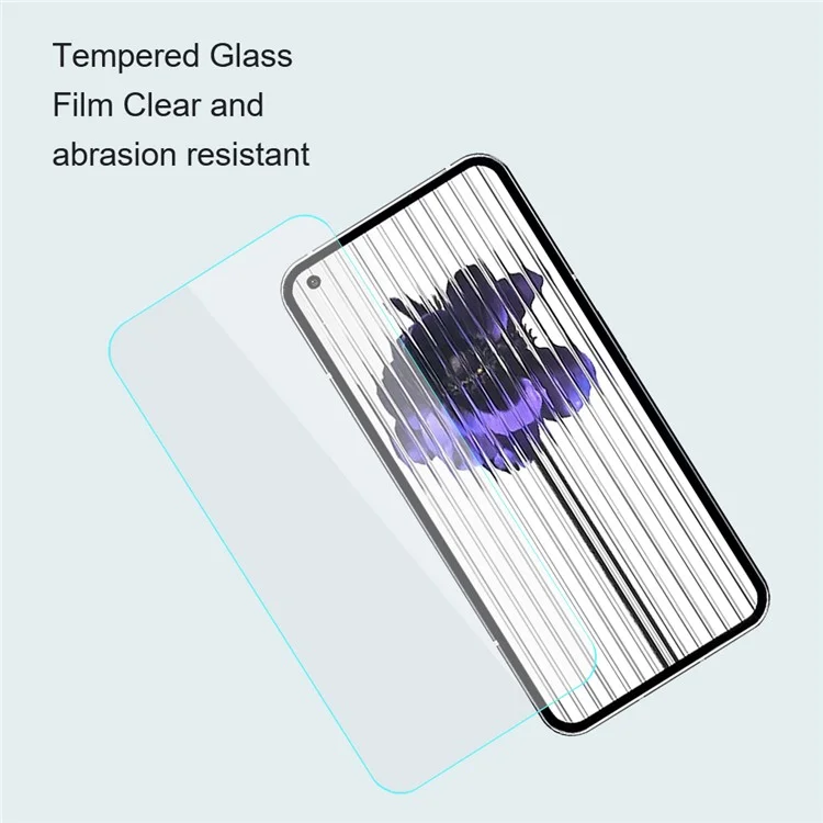 AMORUS For Nothing Phone (2a) Screen Protector 9H Glass Hardness Film 2.5D High Aluminum-silicon Glass