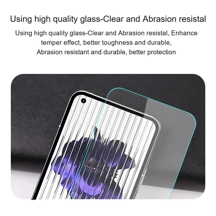 AMORUS For Nothing Phone (2a) Screen Protector 9H Glass Hardness Film 2.5D High Aluminum-silicon Glass