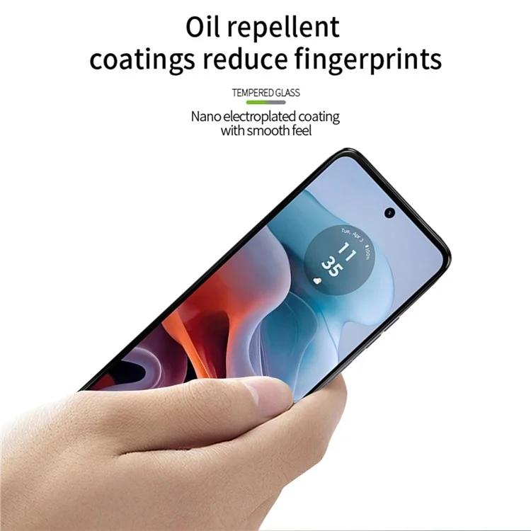 Série de Filme de Vidro Temperado PINWUYO JK-2 para Motorola Moto G45 5G / G34 5G Protetor de Tela Anti-Explosão