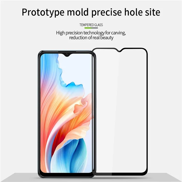 PINWUYO JK Tempered Glass Film Series-2 pour Oppo A59 5G Full Glue Full Screen Protector Guard