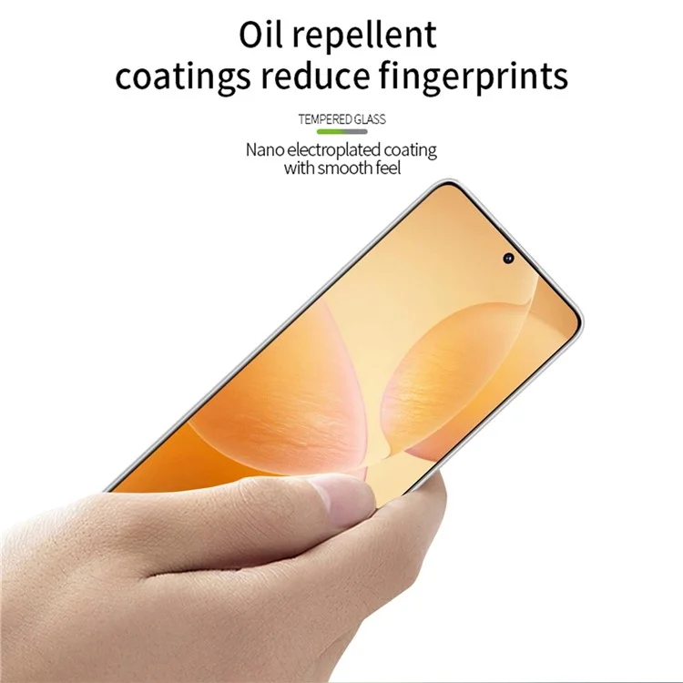 PINWUYO JK 3D Curved Tempered Glass Film-2 para Xiaomi Redmi K70E 5G / Poco X6 / Poco X6 Pro 5G Protector de pantalla completa