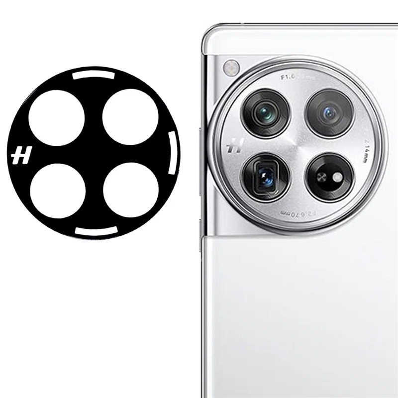 For OnePlus 12 5G Camera Lens Protector Tempered Glass Lens Film Silk Printing