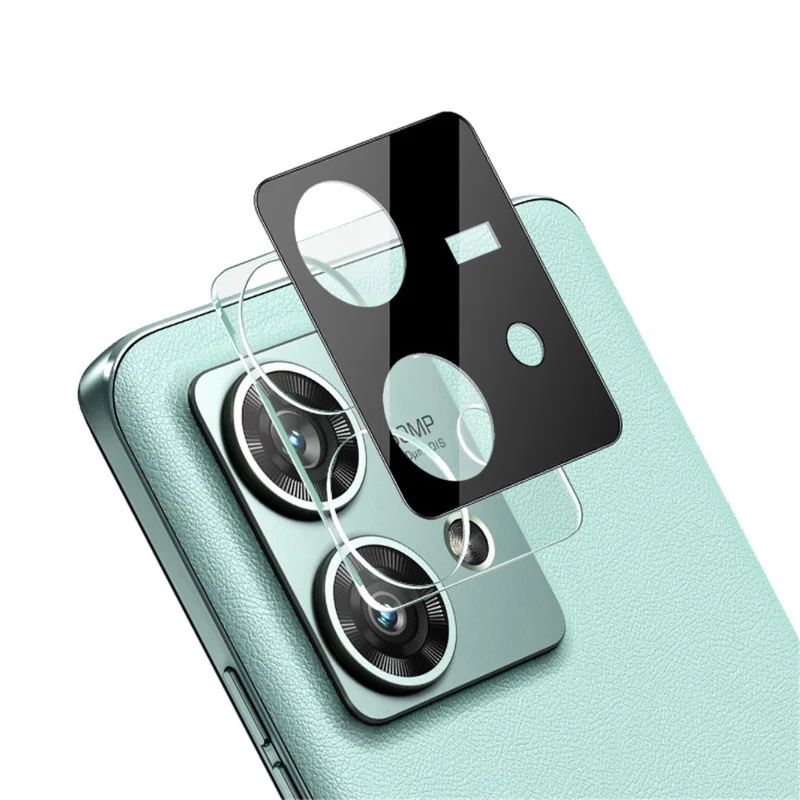 IMAK For Motorola Edge 40 Neo 5G Tempered Glass Camera Lens Film+Acrylic Lens Cap (Black Version)