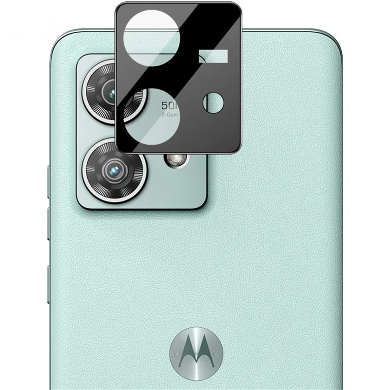 IMAK For Motorola Edge 40 Neo 5G Tempered Glass Camera Lens Film+Acrylic Lens Cap (Black Version)