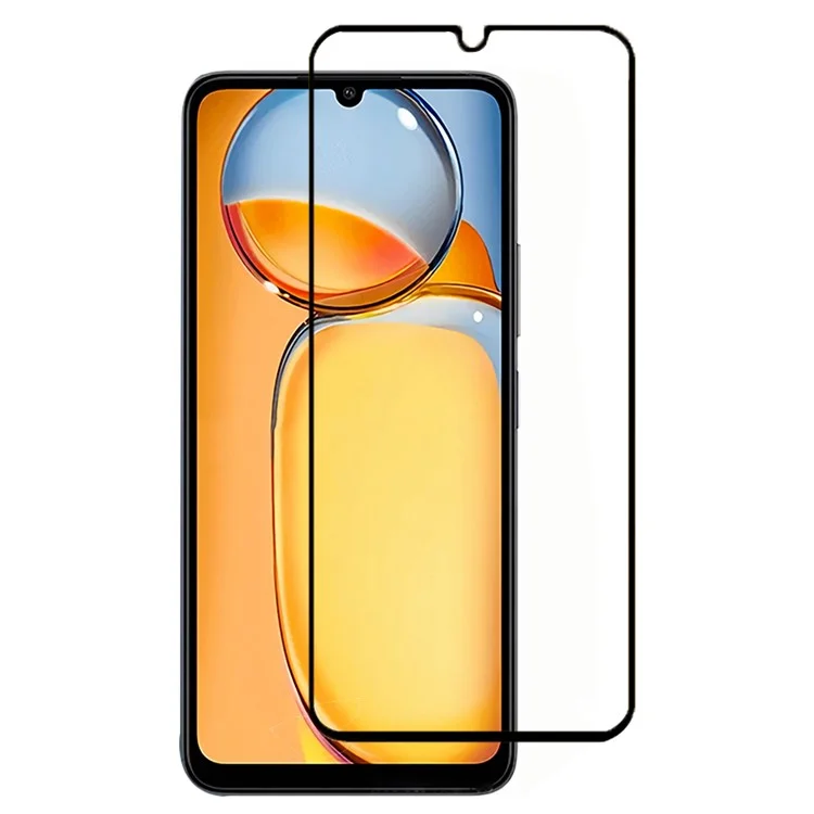 For Xiaomi Redmi 13C 4G / 13C 5G / 13R 5G / Poco C65 4G / Poco M6 5G Screen Protector Side Glue 9D Tempered Glass Film