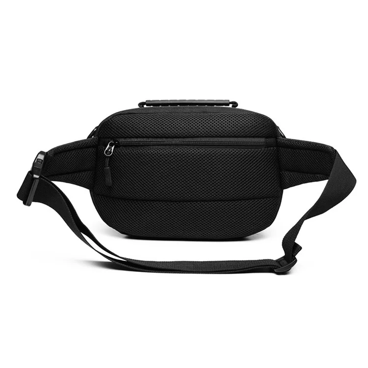 OZUKO 9260 Men Waterproof Crossbody Chest Bag Outdoor Sports Waist Bag - Black
