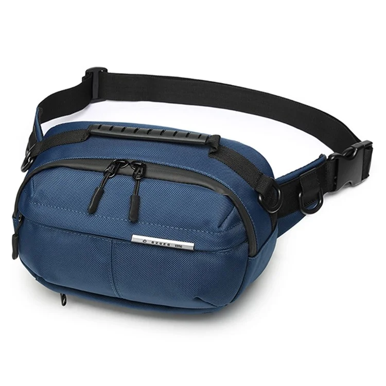 OZUKO 9260 Men Waterproof Crossbody Chest Bag Outdoor Sports Waist Bag - Dark Blue