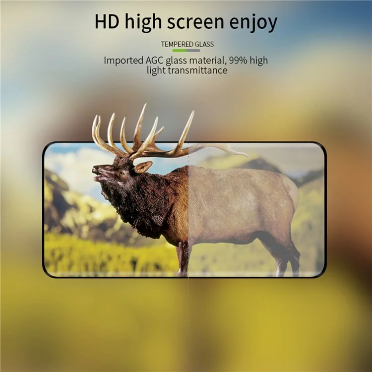 Pinwuyo Per Huawei Nova 12 Pro 5G / Nova 12 Ultra 5G Screen Protector 3D Film di Vetro Temperato a Piegatura Calda