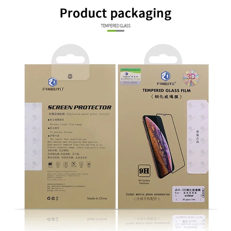 Pinwuyo Per Huawei Nova 12 Pro 5G / Nova 12 Ultra 5G Screen Protector 3D Film di Vetro Temperato a Piegatura Calda