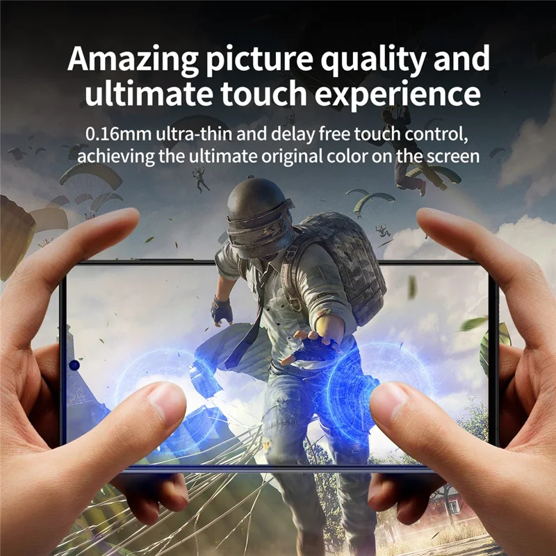 3Pcs Screen Protector for Samsung Galaxy S23+ Fingerprint Unlock Screen Film with 2Pcs Camera Lens Protector