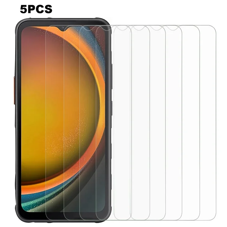 5PCS Para Samsung Galaxy Xcover7 Protetor de Tela de Vidro Temperado 2.5D 0.3mm Filme HD Transparente