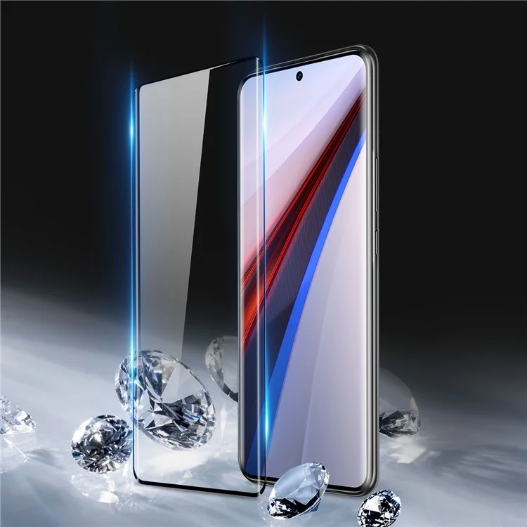 DUX DUCIS For vivo iQOO 12 Pro 5G Screen Protector Hot Bending Medium Alumina Glass Film HD Clear
