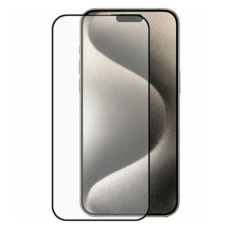 WIWU Para iPhone 15 Plus Película de Vidro Temperado 2.5D 9H Seda Impressão Protetor de Tela