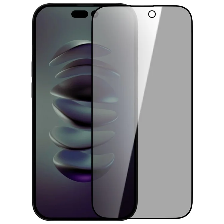 WIWU Para iPhone 15 Pro Max Protector de Pantalla de Vidrio Templado Impresión de Seda Anti-Espionaje 2.5D Película de Pantalla