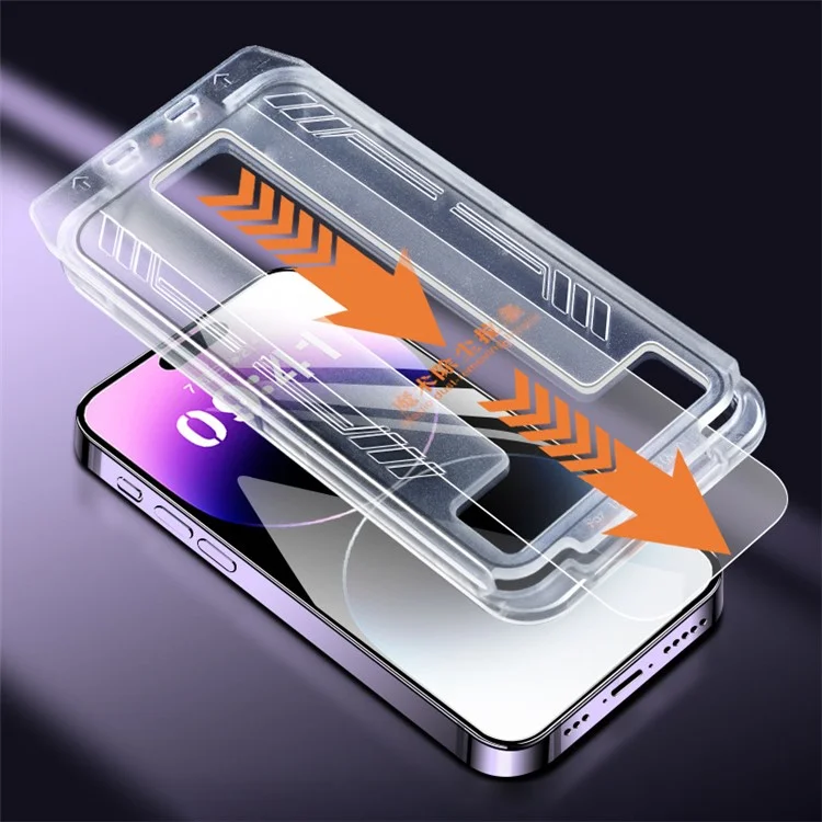 For iPhone 14 Screen Protector Anti-fingerprint Automatic Dust Removal Flim