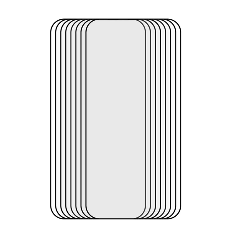 25Piezas para iPhone 12 / 12 Pro Protector de pantalla de vidrio de alúmina medio Endurecimiento secundario