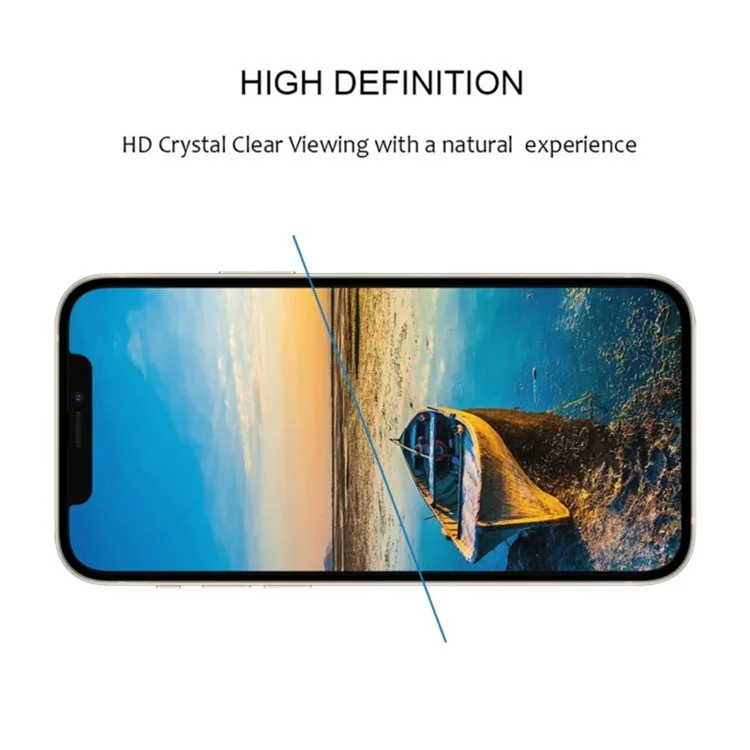 25Piezas para iPhone 12 / 12 Pro Protector de pantalla de vidrio de alúmina medio Endurecimiento secundario