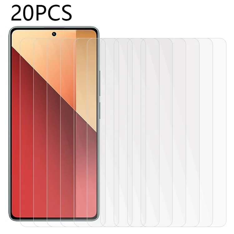 20PCS Für Xiaomi Redmi Note 13 Pro 4G / Poco M6 Pro 4G Bildschirmschutz Gehärtetes Glas Ultra Clear Film