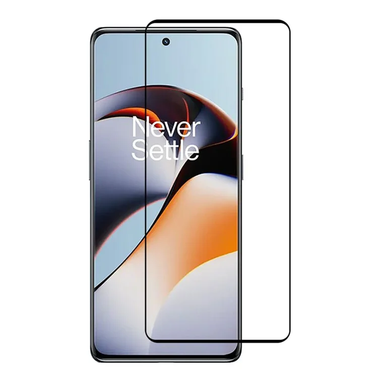 Para OnePlus 12R 5G / Ace 3 5G Protector de Pantalla Pegamento Lateral Película de Vidrio Templado Anti-Arañazos, Curvado en 3D