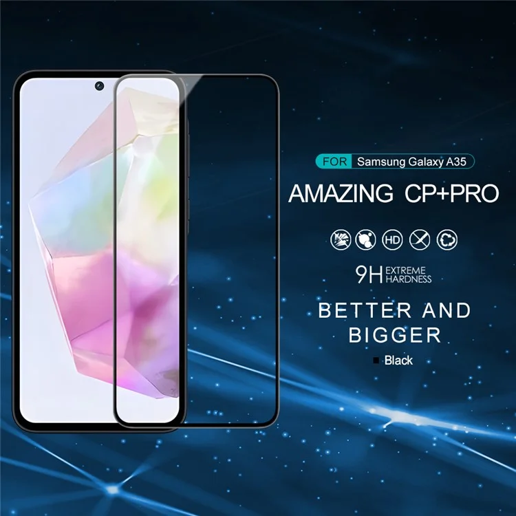 Nillkin Cp+pro Para Samsung Galaxy A35 5G Protector de Pantalla 9H Dureza Anti-Scratch AGC Glass Film