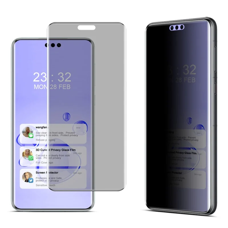 IMAK For Huawei Mate 60 Pro / Mate 60 Pro+ Screen Protector Privacy 3D Curved Shatterproof Film