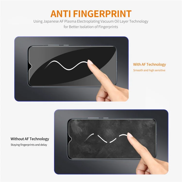 ENKAY HAT PRINCE 10Pcs For Oppo A18 4G / A38 4G High Aluminum-silicon Glass Large Arc Edge HD Screen Film