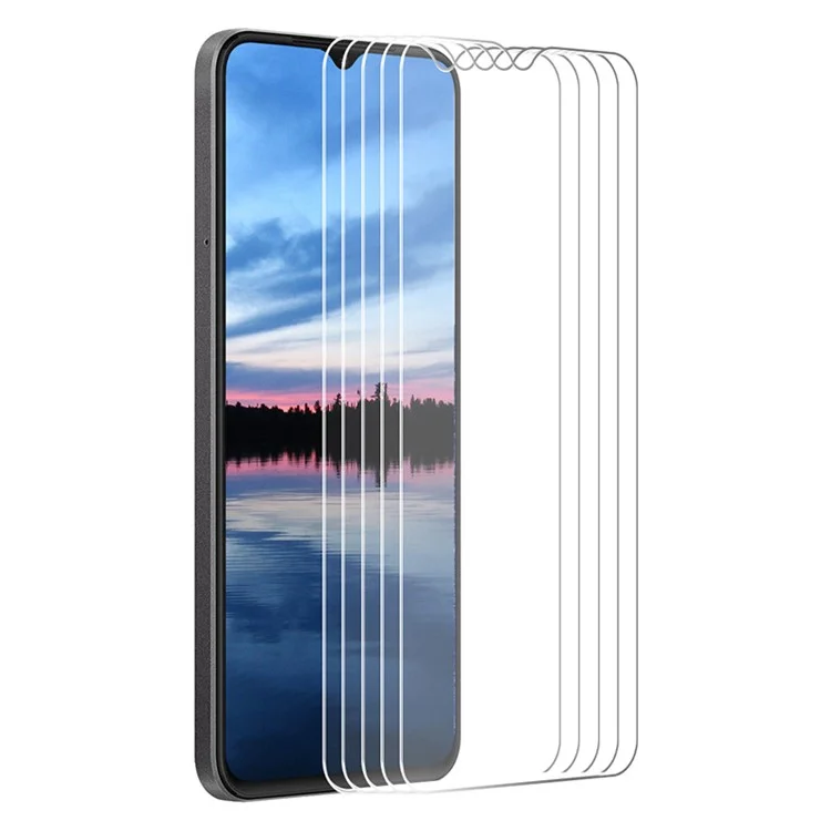 ENKAY HAT PRINCE 5Pcs Para Huawei nova Y61 4G Protector de pantalla Gran Borde Arco Película de pegamento completa 