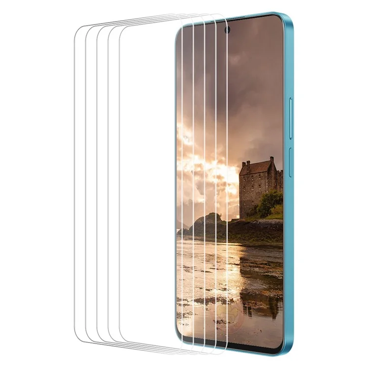 ENKAY HAT PRINCE 5Pcs für vivo iQOO 12 5G High Aluminum-Silizium-Glas-Bildschirmschutz HD Clear